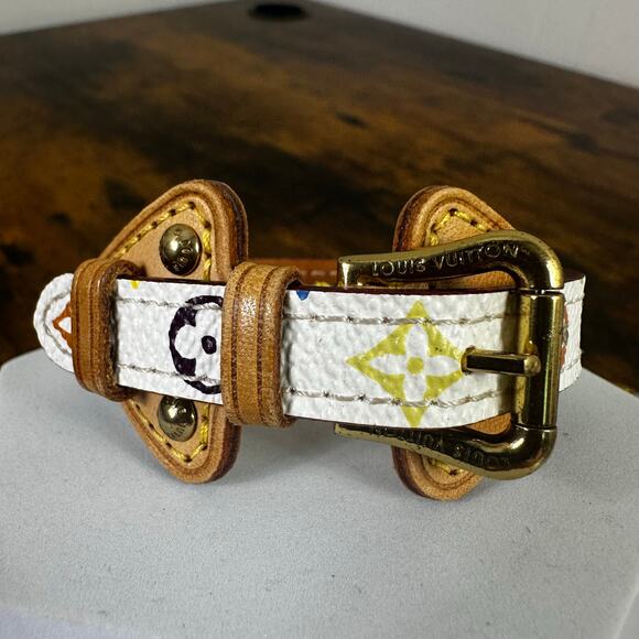 Louis Vuitton Theda Multicolor Monogram Leather Bracelet - Picture 1 of 10